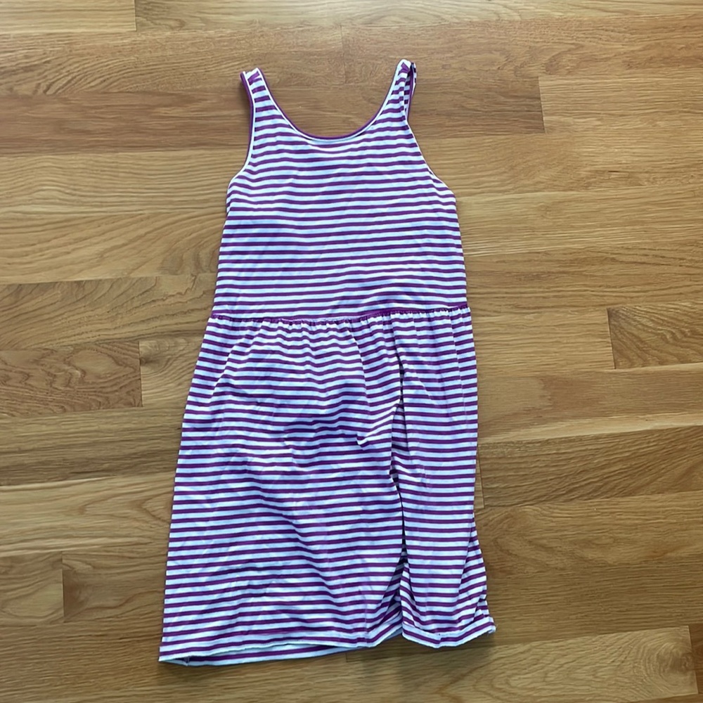 pink/purple and white dress from old navy